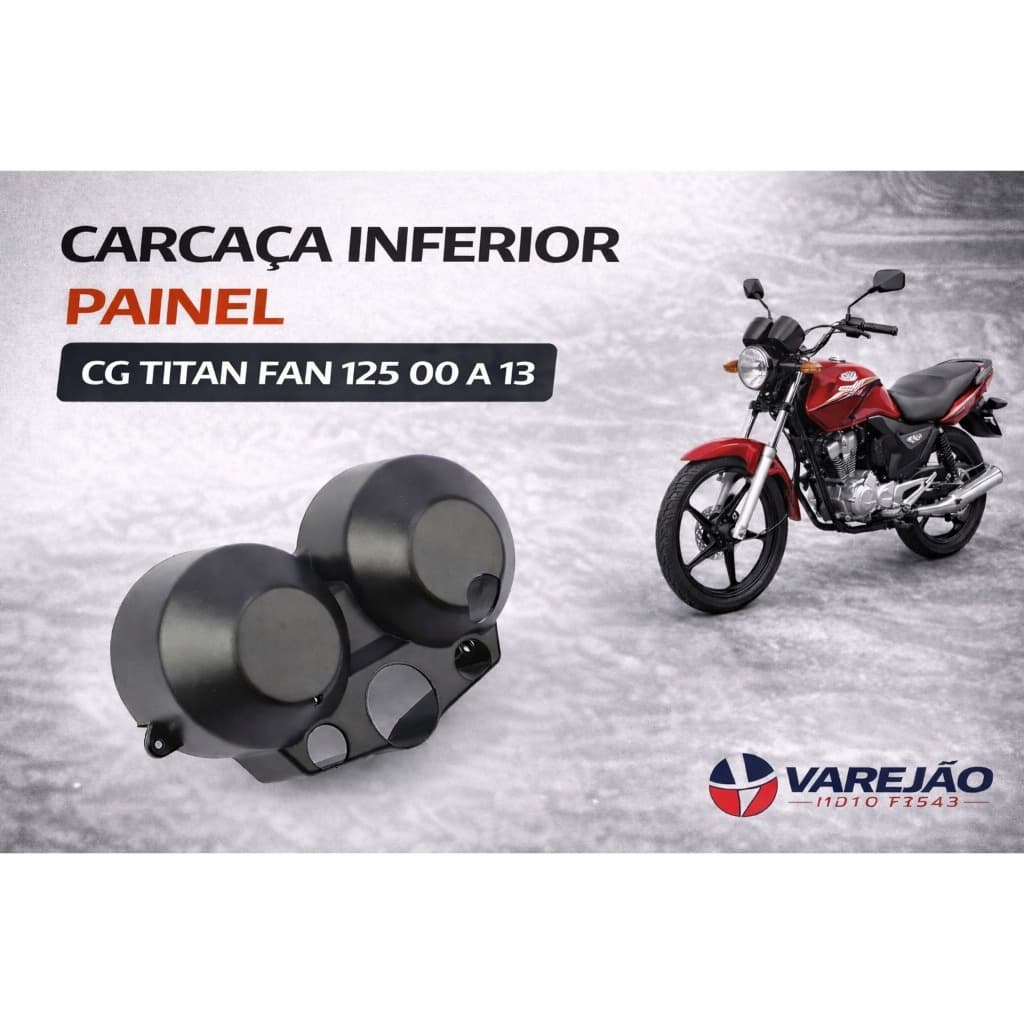 Carcaça Do Painel Inferior Cg 125 2000 Ate 2008 Fan 125 2009 Ate 2013