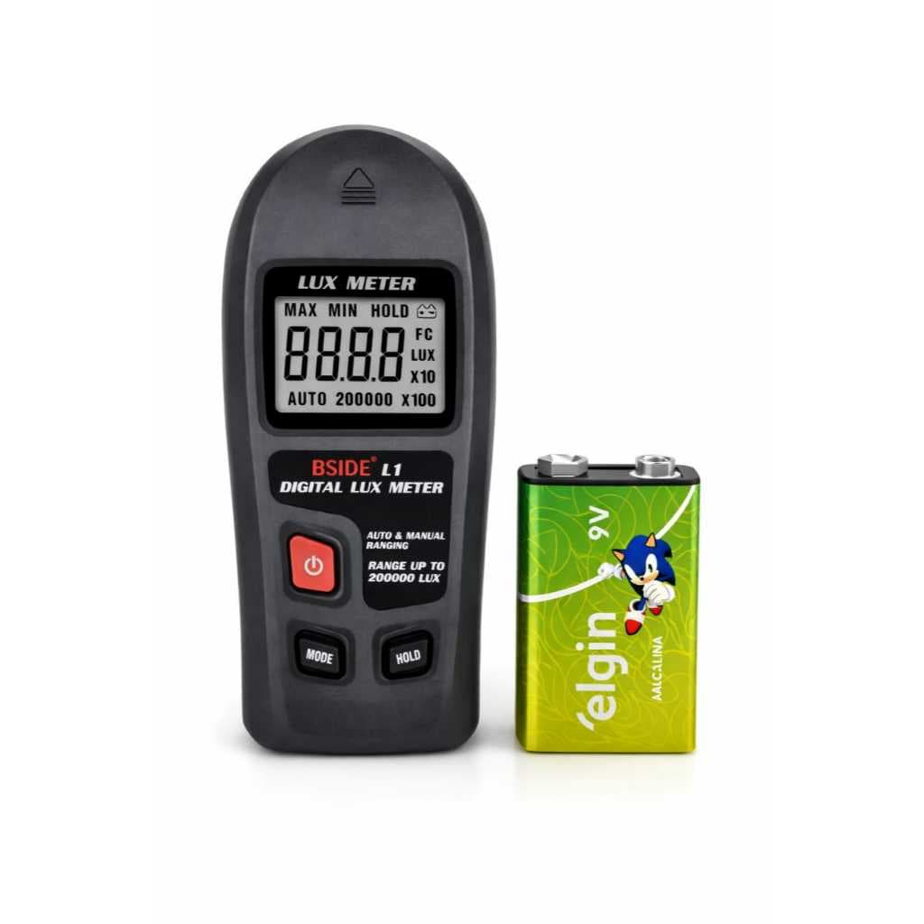 Luxímetro Digital Luminosidade Medidor Fluxo Luminoso Luz