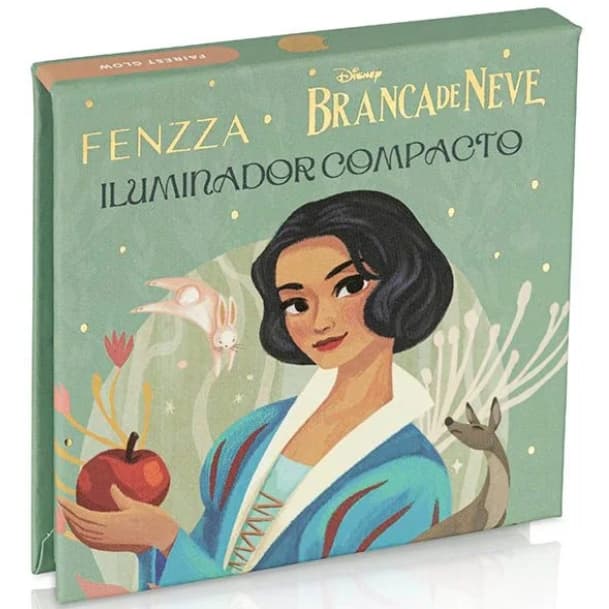 Iluminador Compacto Fenzza Branca de Neve Disney - Coleção Vilãs e Princesas. Pronta entrega!