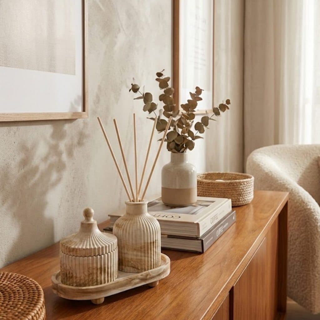 Aromatizador Difusor de Ambiente com Varetas Kit 3 Peças para Casa e Escritório