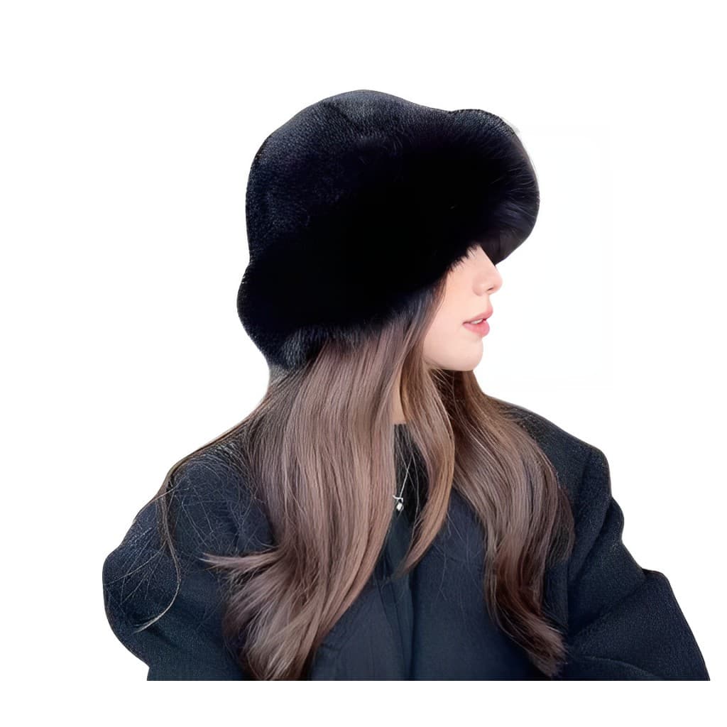 Chapéu Gorro Russo de Pelúcia Pele Frio Inverno Corta Vento