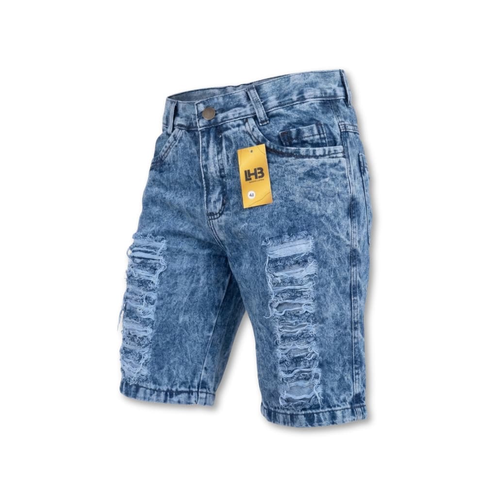 Short Masculino Bermuda jeas Destroyed casual