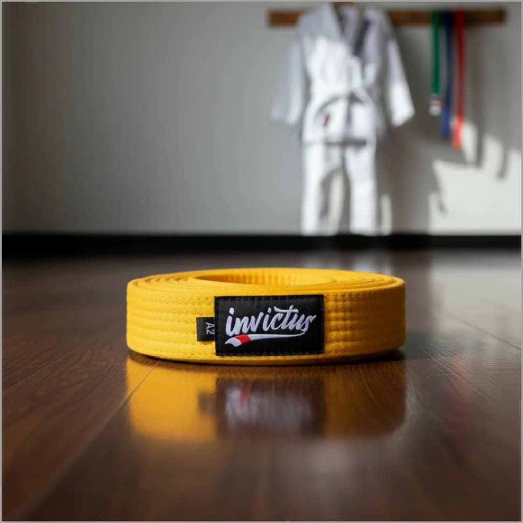 Faixa Amarela Jiu Jitsu Infantil | ENVIO IMEDIATO - Invictus