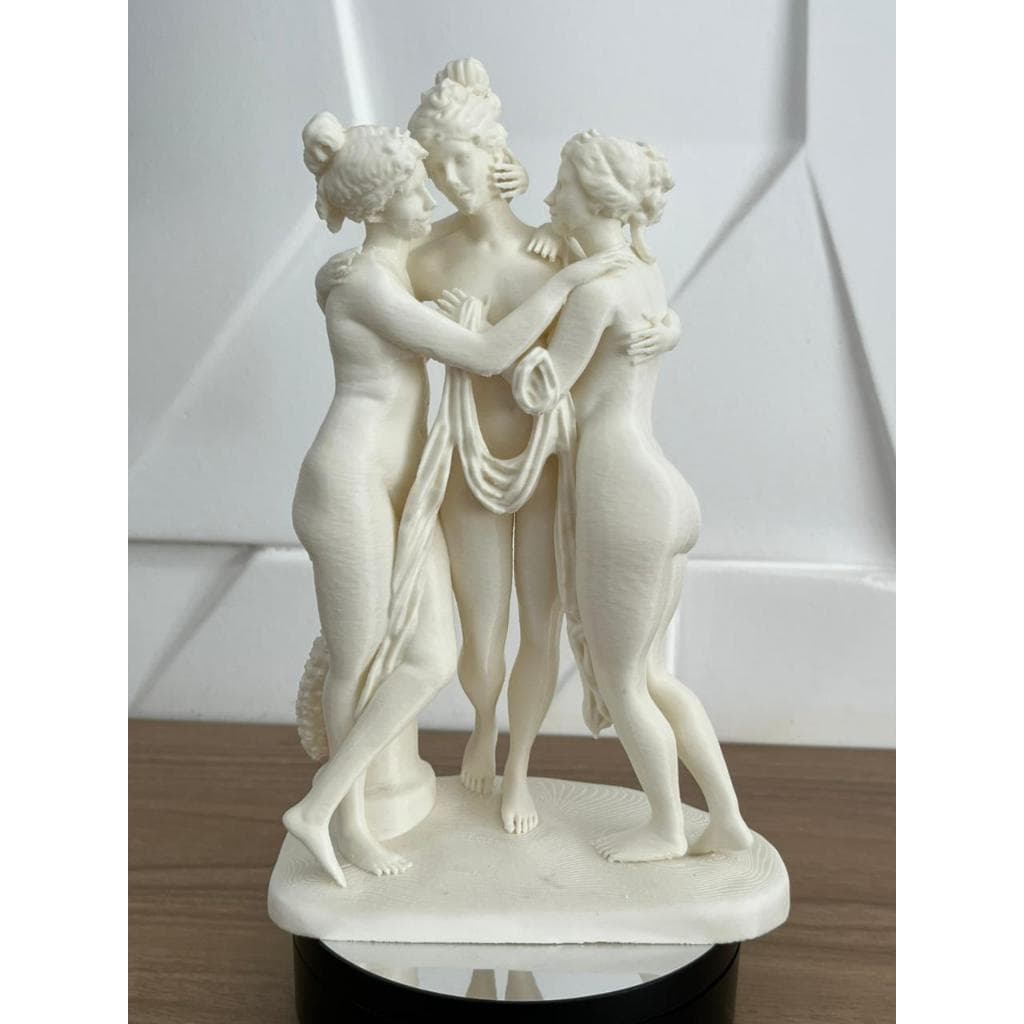 Escultura Decorativa As Três Graças | Arte Clássica Grande 24 cm