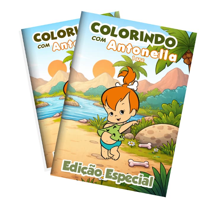 Kit Livrinhos de Colorir Personalizados • Pedrita • Lembrancinha Festa Infantil