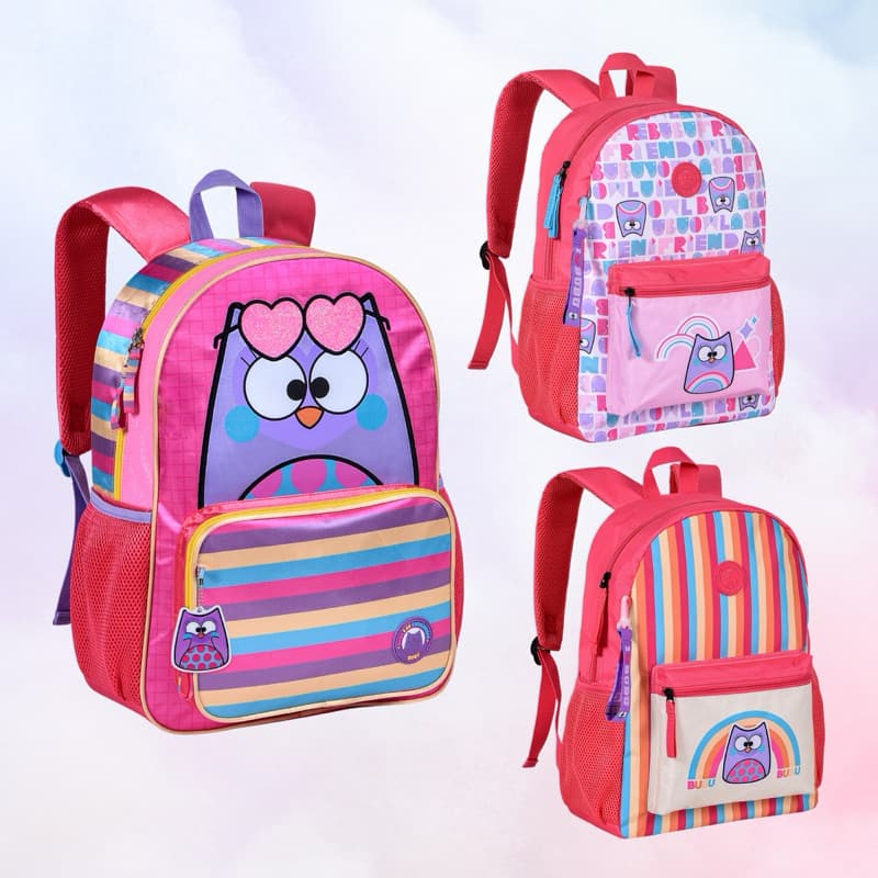 MOCHILA BUBU CLIO/ MOCHILA ESCOLAR FEMININA
