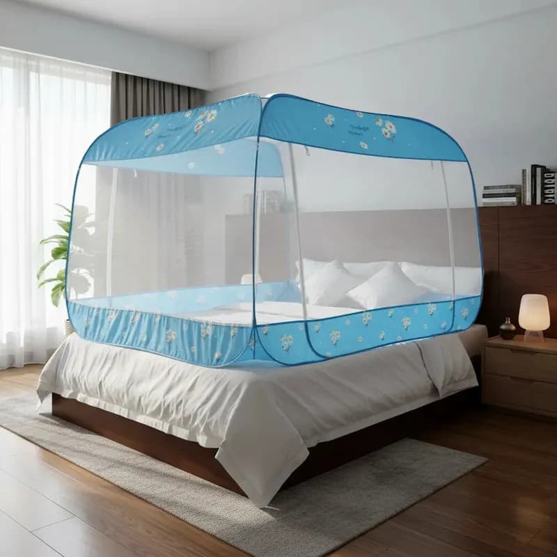 Rede Mosquiteira Cama Queen 200x150cm Tela Protetor Contra Pernilongo Mosquito Rede Anti-Insetos Mosquiteiro Dobrável
