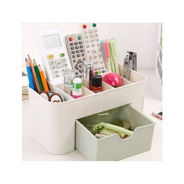 Organizador Multifuncional com Compartimentos para Maquiagem e Joias