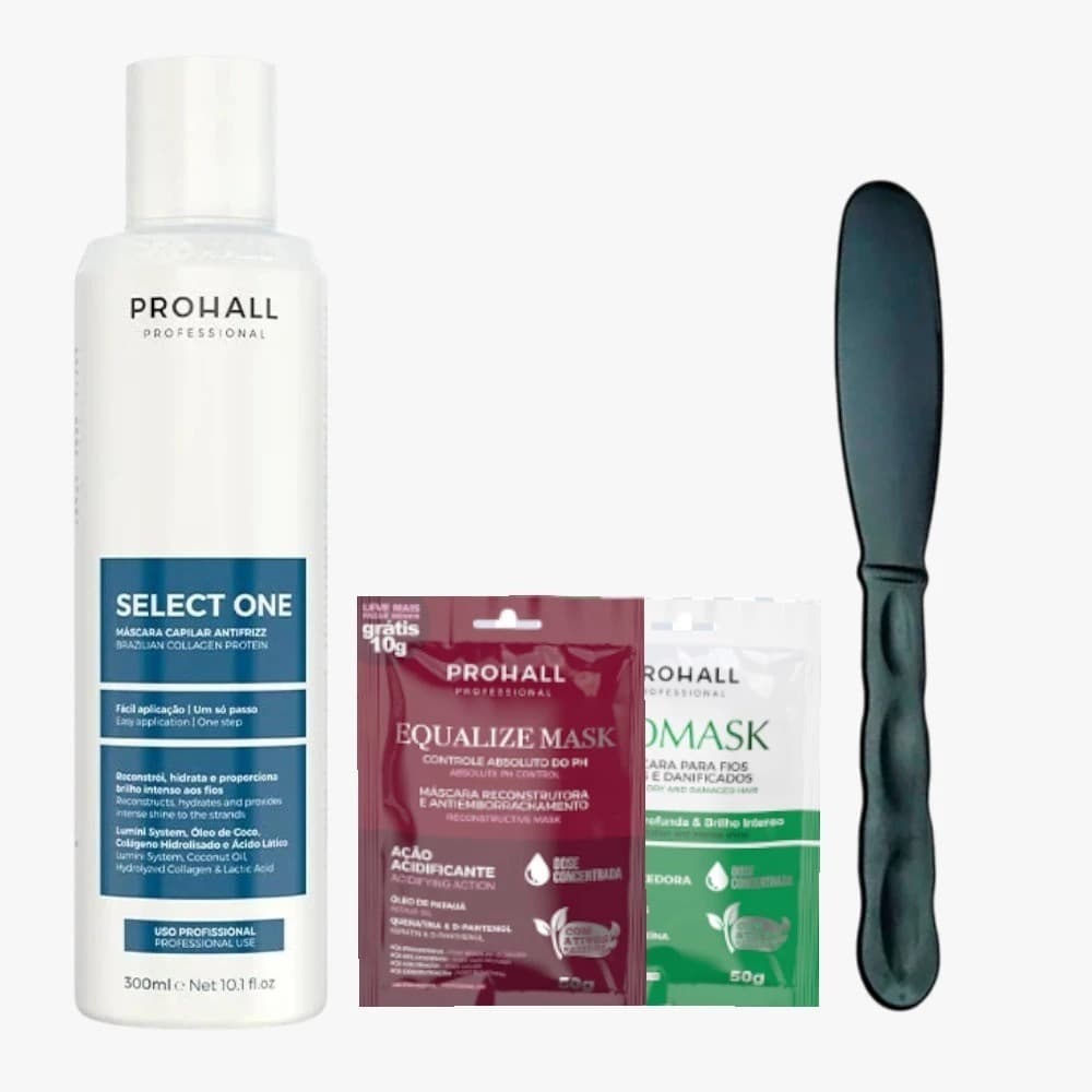 Escova Progressiva Prohall Select One Brilho Intenso Profissional 300ml