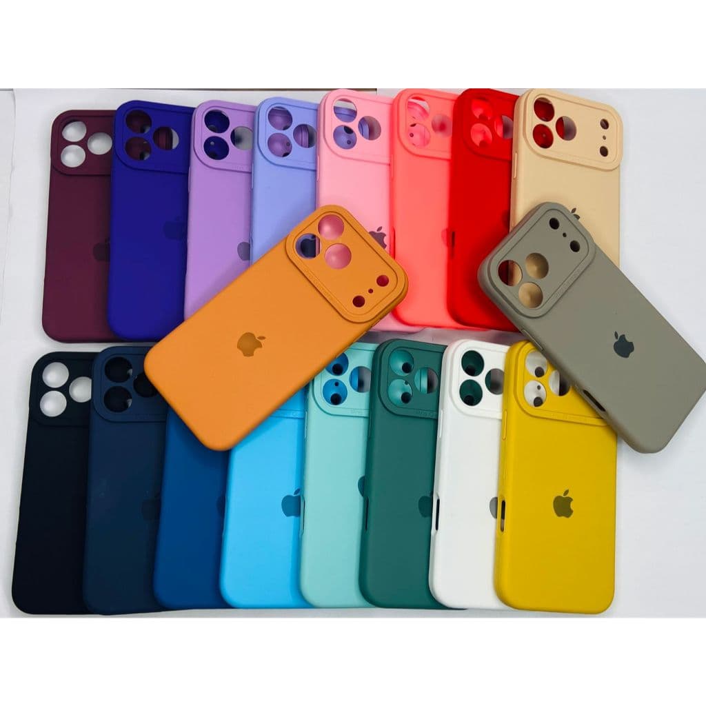CAPA CAPINHA CASE PARA IPHONE 17 PRO MAX A SILICONE INTERIOR AVELUDADA COM CÂMERA FECHADA......