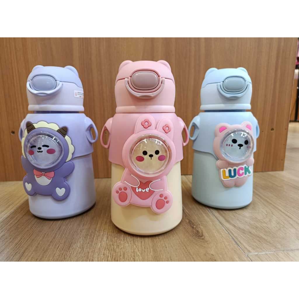 Garrafa Térmica infantil  LUCK PERSONAGENS 520 ml  aço inox