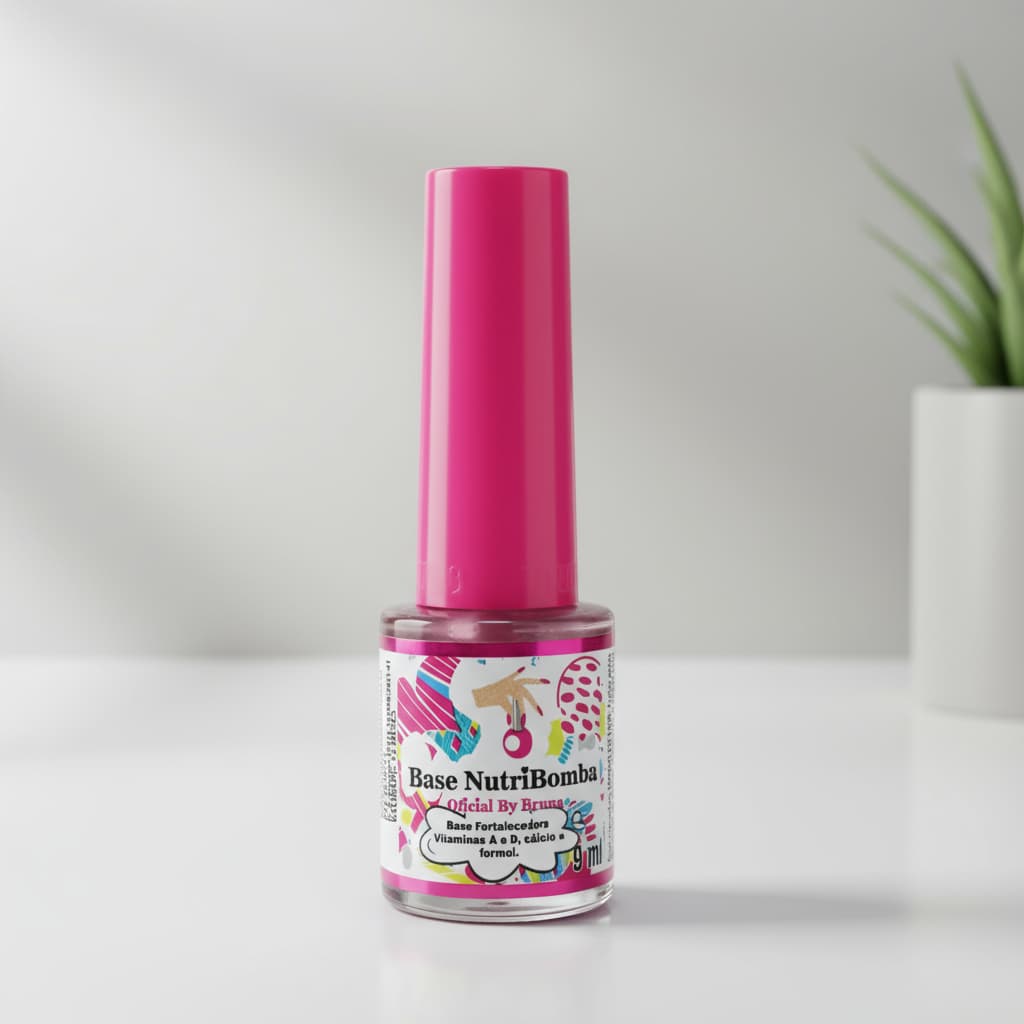 Fortalecedor De Unhas Nutribomba Base Fortalecedora Com Vitaminas A E D 1 a 3 bases Salão de beleza manicure