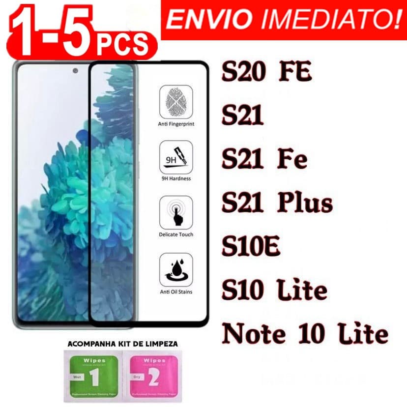 PELÍCULA DE VIDRO 3D PARA Samsung S20 FE S21 S21FE S21 PLUS S10E S10 LITE NOTE 10LITE
