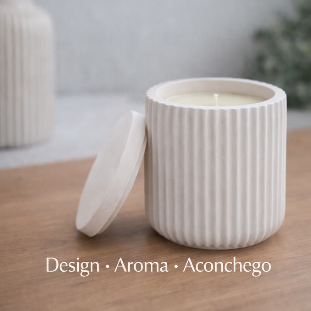 Vela Aromática Pote Multiuso - Pavio de Algodão