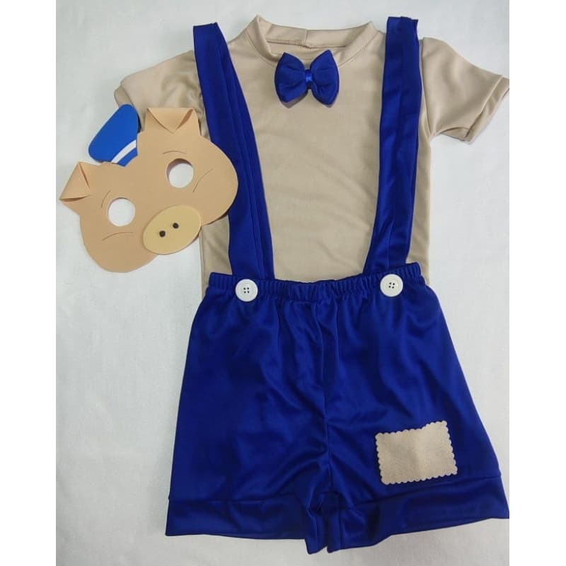 fantasia os porquinhos infantil