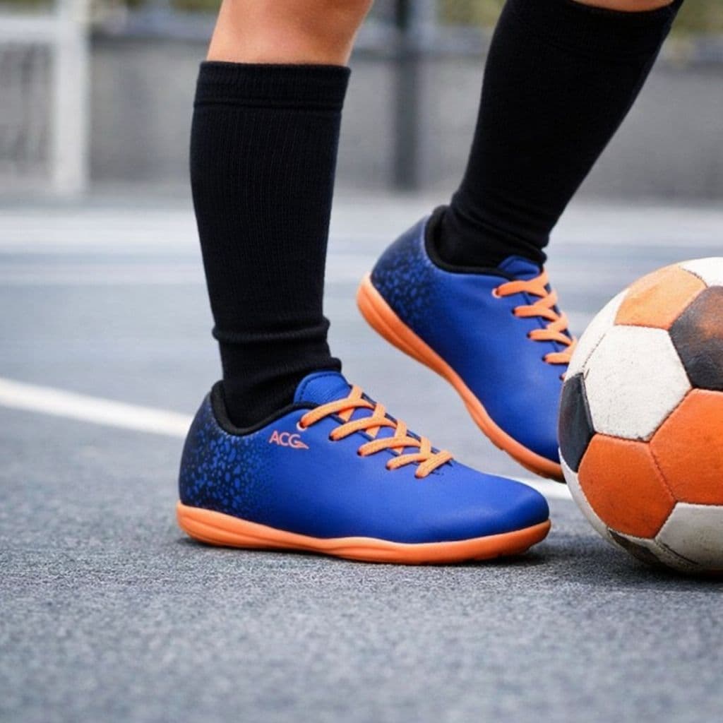 Chuteira + Meião Chuteirinha Infantil Criança Bebê Escolinha Futebol 18 ao 33