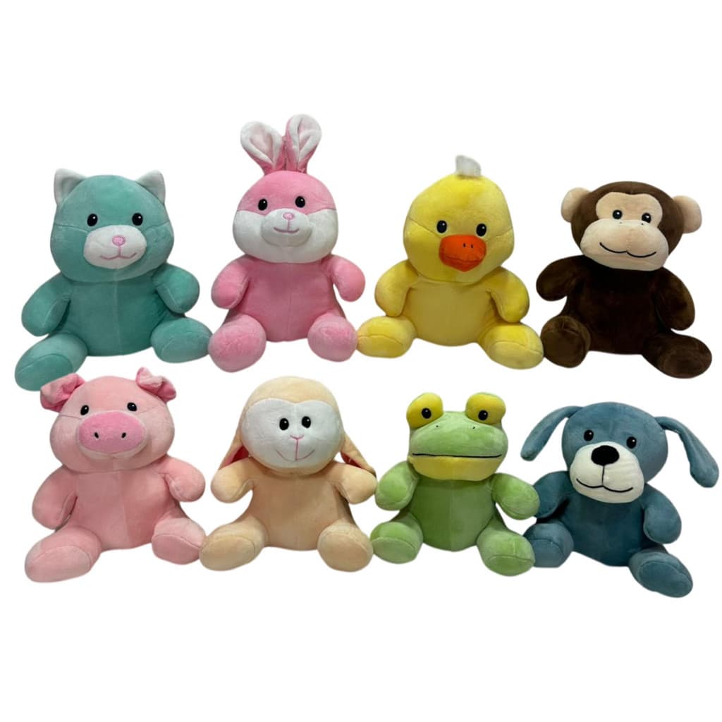 Urso Animal De Pelucia Fofo Sapo Cachorro Pato Coelho Infantil Antialergico Infantil 20cm