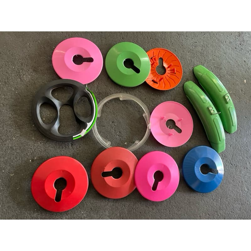 10 capas de protetor de coroa de bike sendo 8 infantil e 2 coroa grande e uma pára-lama no tamanho 16