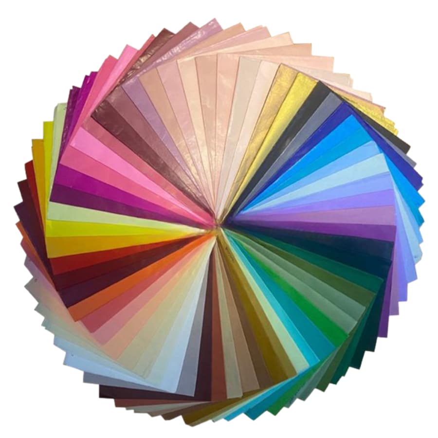 Papel Seda 20 Gr 50x70 C/ 100 Folhas -ESCOLHA COR VIA CHAT - Escolher Até 5 Cores Diferentes Com 20 Folhas Cada
