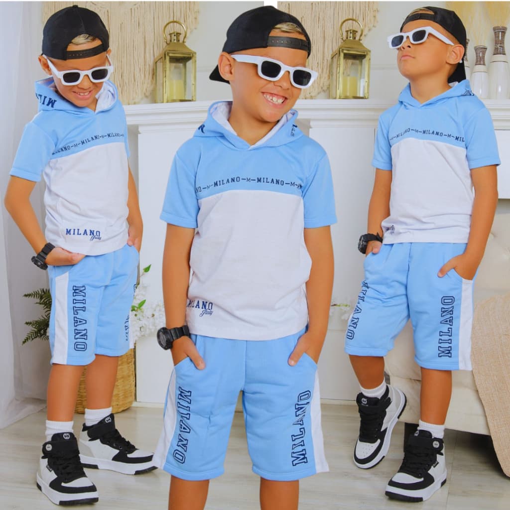 Conjunto Lançamento Menino Infantil Juvenil Blusa 100% Algodão + Bermuda Moletinho