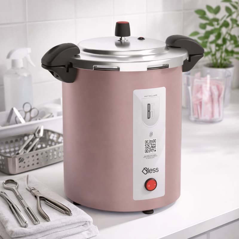 Autoclave Manicure esterilizadora 127V 5 Litros Profissional Analógica B5 Bless + Brinde