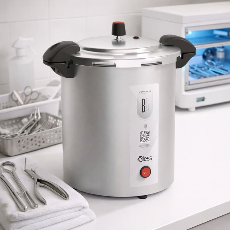 Autoclave Manicure esterilizadora 220V 5 Litros Profissional Analógica B5 Bless + Brinde