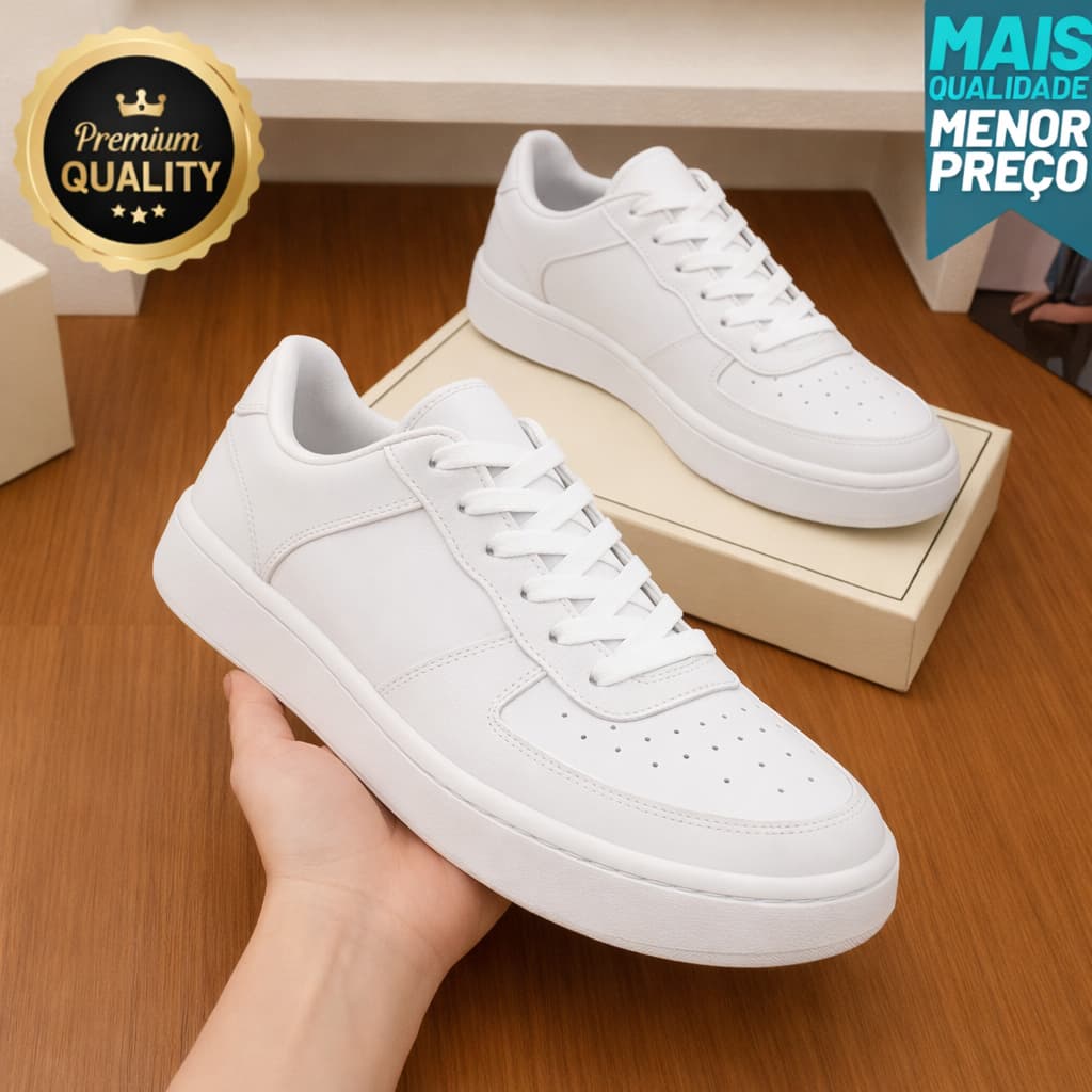 Tênis Casual Premium Masculino – Estilo Atual com Conforto Prolongado