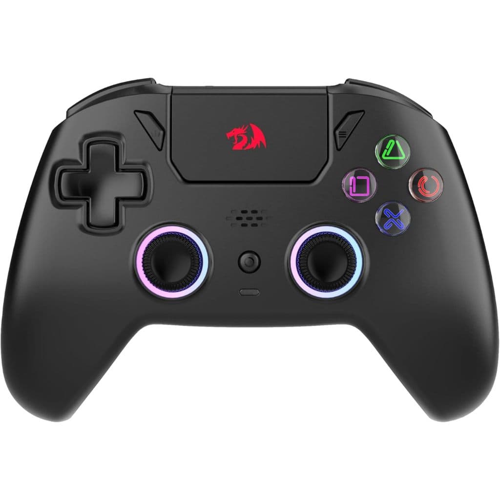 Controle Gamer Redragon Darkflame Preto com LEDs Analógicos e Gatilhos Hall Effect G820