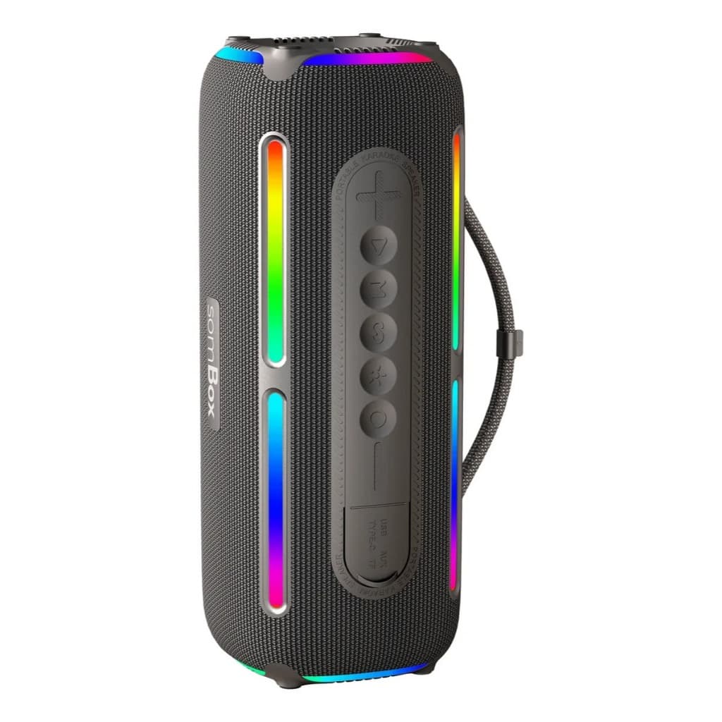Caixa De Som Portátil Bluetooth 60w Potente Som SomBox D-x001