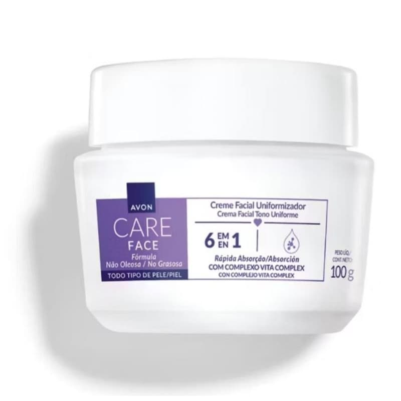 CREME FACIAL UNIFORMIZADOR AVON CARE