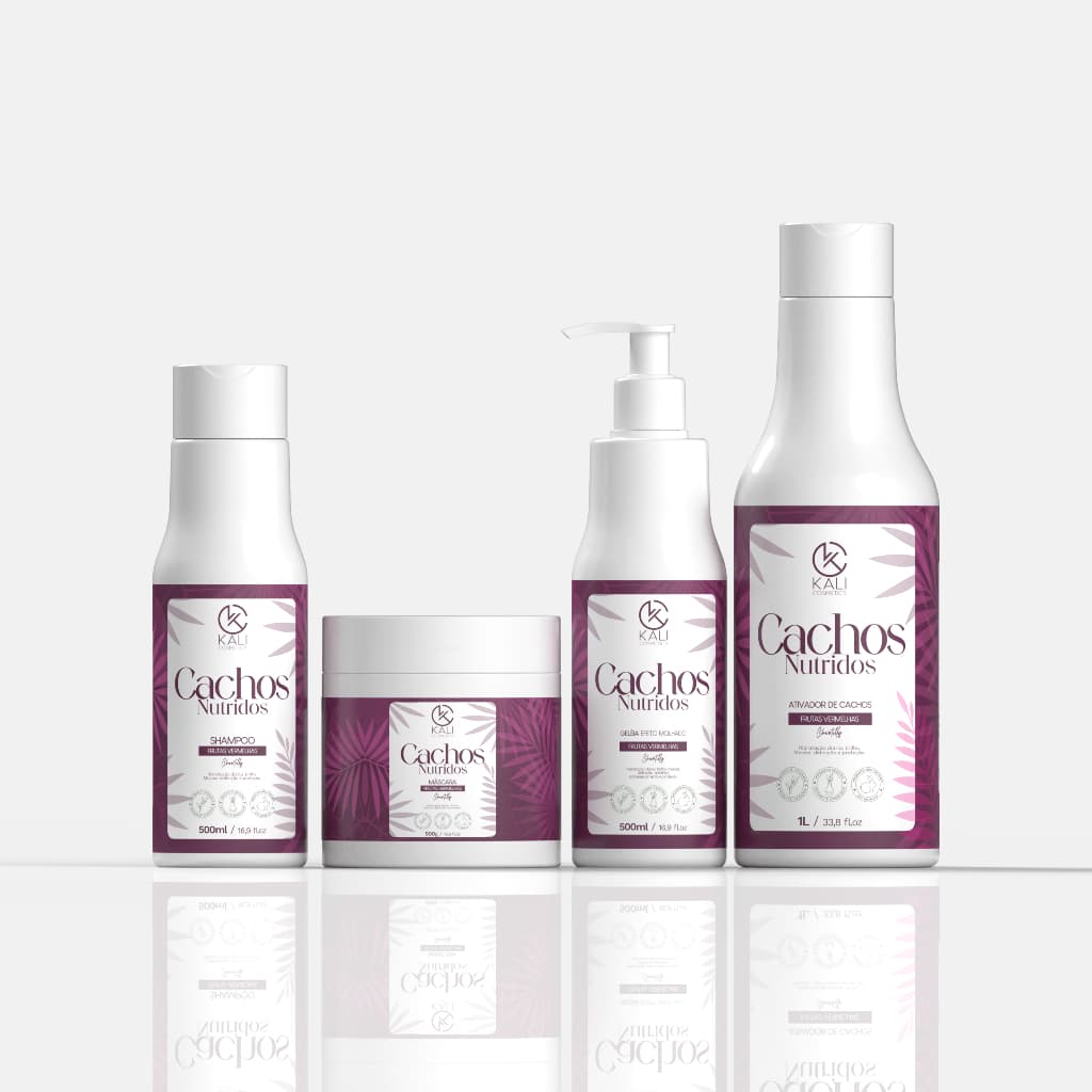 Combo Creme para Pentear Cachos 1L Frutas Vermelhas