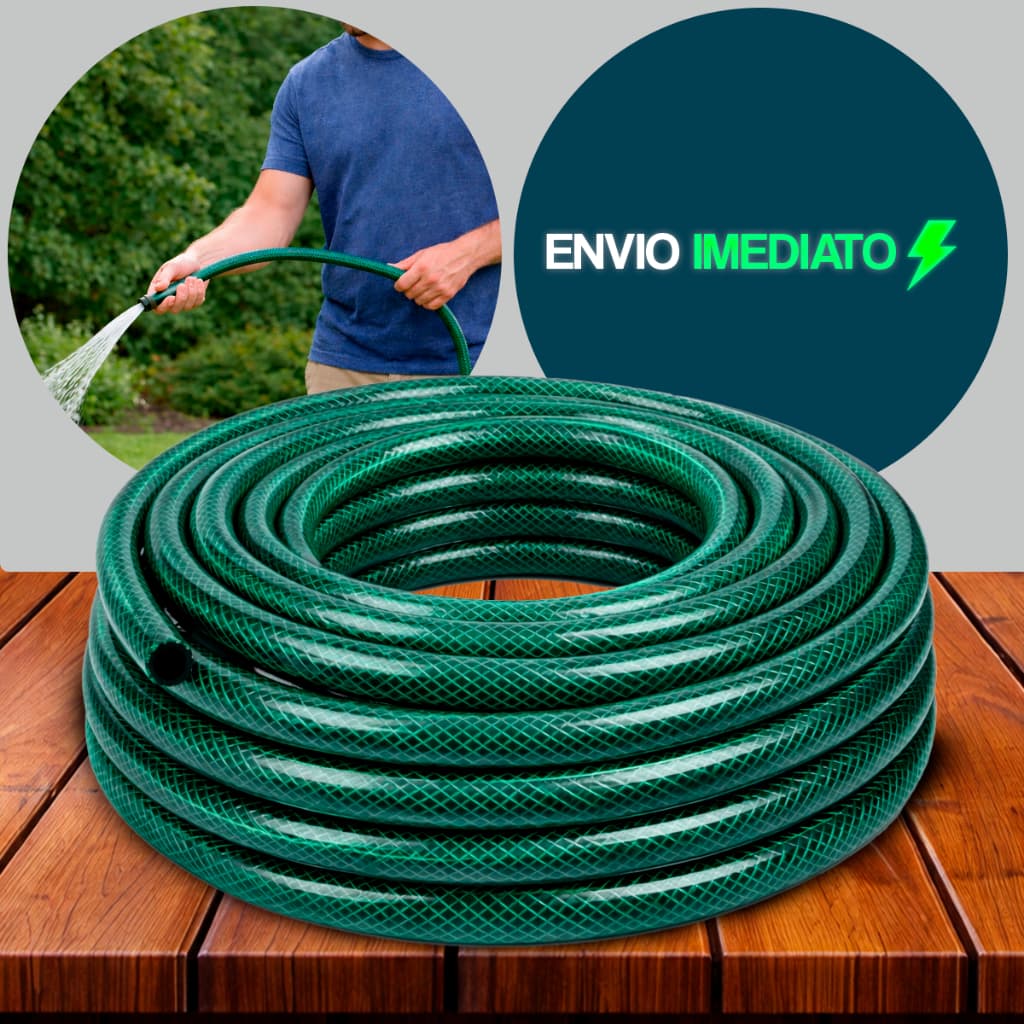 Mangueira de Jardim 10/15/20/25/30/35/50 Metros 3/4 X 2,5mm Trançada Reforçada