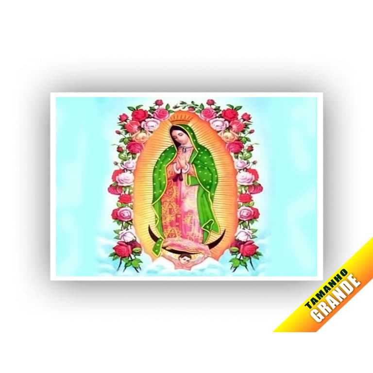 Papel Arroz  Santa Guadalupe para Bolo Grande 30x40cm