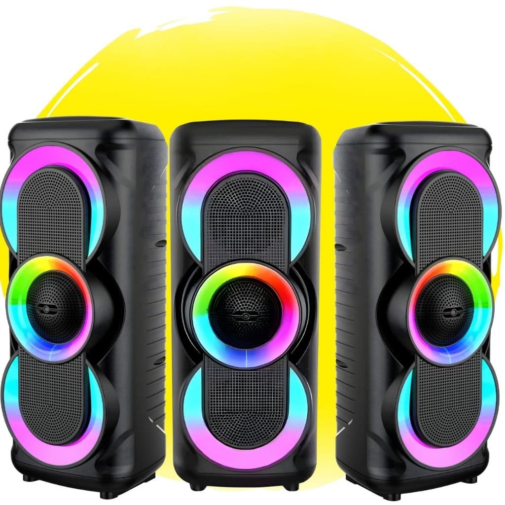 Caixa de Som Bluetooth Portátil Grande Multimídia Tws Led Rgb FM Xtrad
