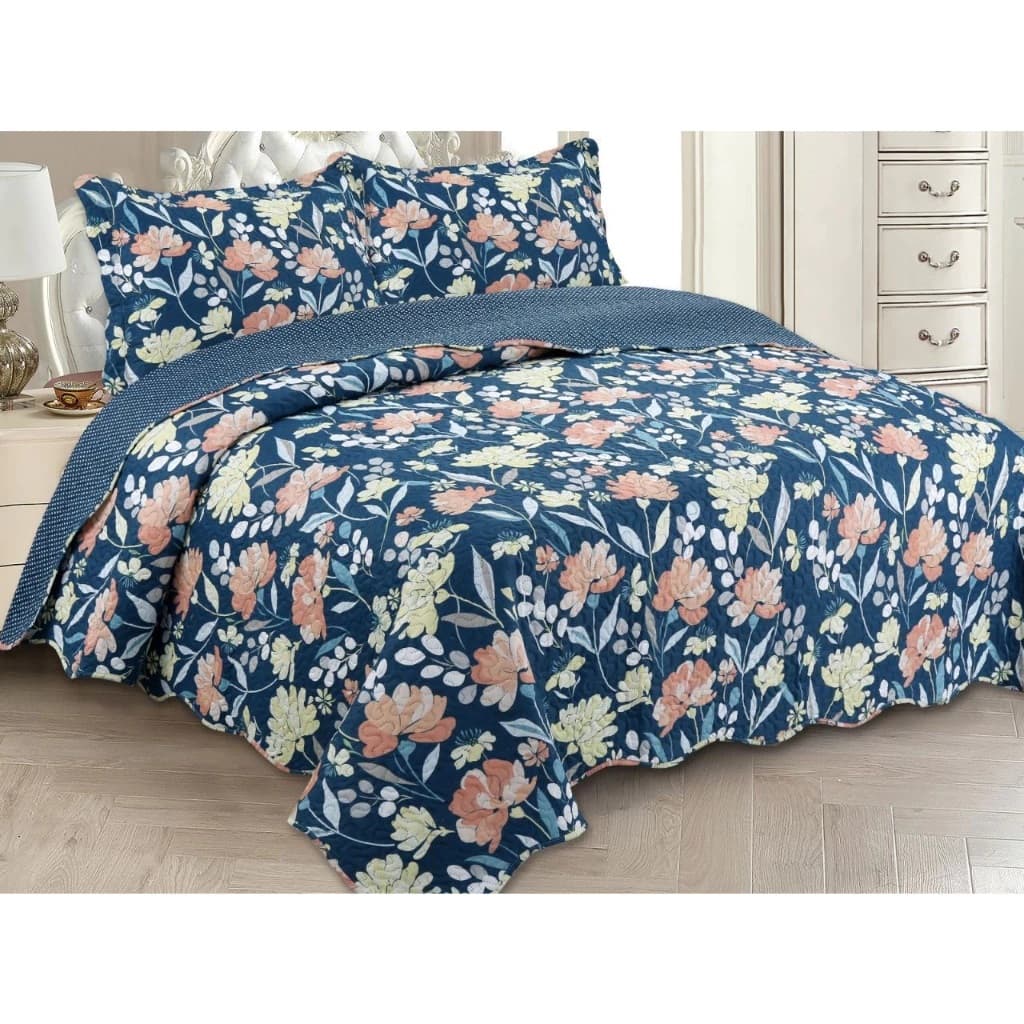cobre leito QUEEM dupla face estampas diferenciadas conforme nosso estoque