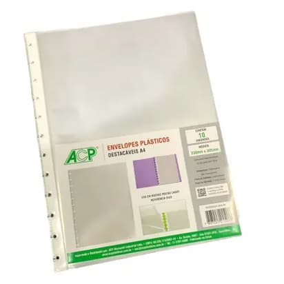 Envelopes Plásticos Destacáveis A4