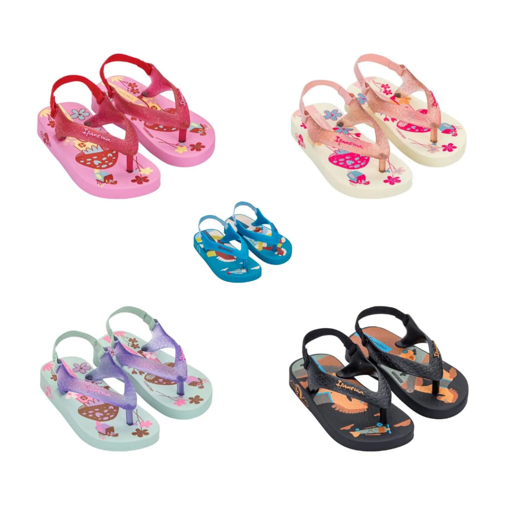 sandalia chinelo ipanema  baby original confortavel com elastico
