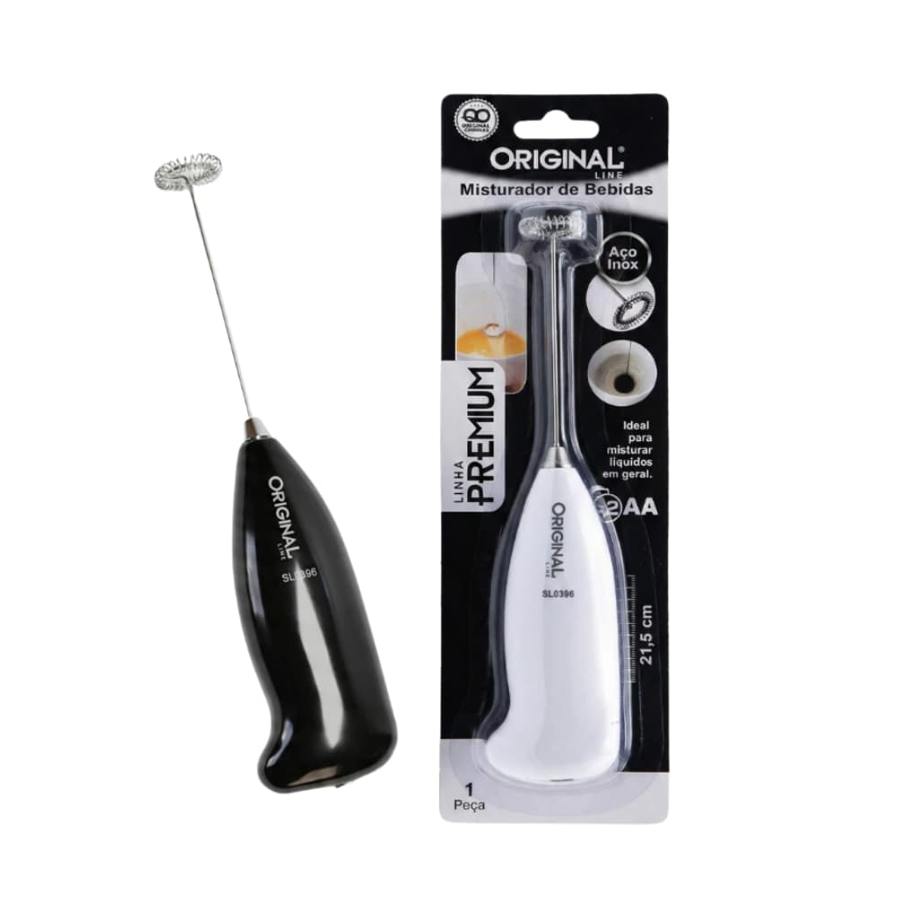 Mini Mixer Elétrico Inox Misturador Shake Bebidas Envio Imediato / Cor Aleatoria / 1 unidade