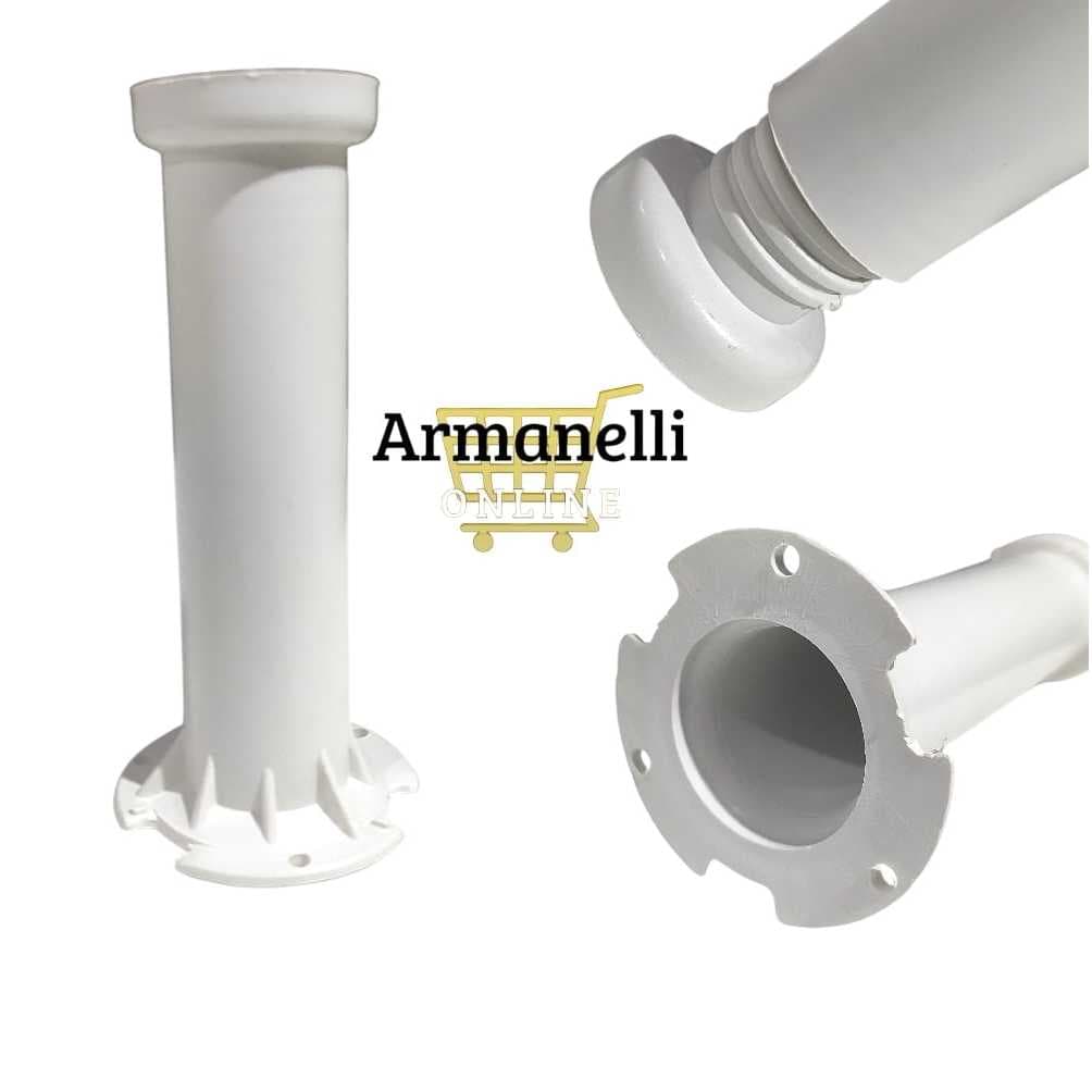 4 Peças - Pé Para Armário Itatiaia e Colormaq Com Regulagem 16 a 18cm – Reposição/Substituição