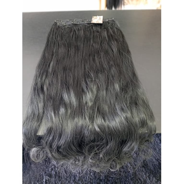 Aplique Cabelo 100% Semi Humano Tic Tac 2 Telas Ondulado 70/75cm 150grs igual Brasileiro do Sul Beauty Cabelos