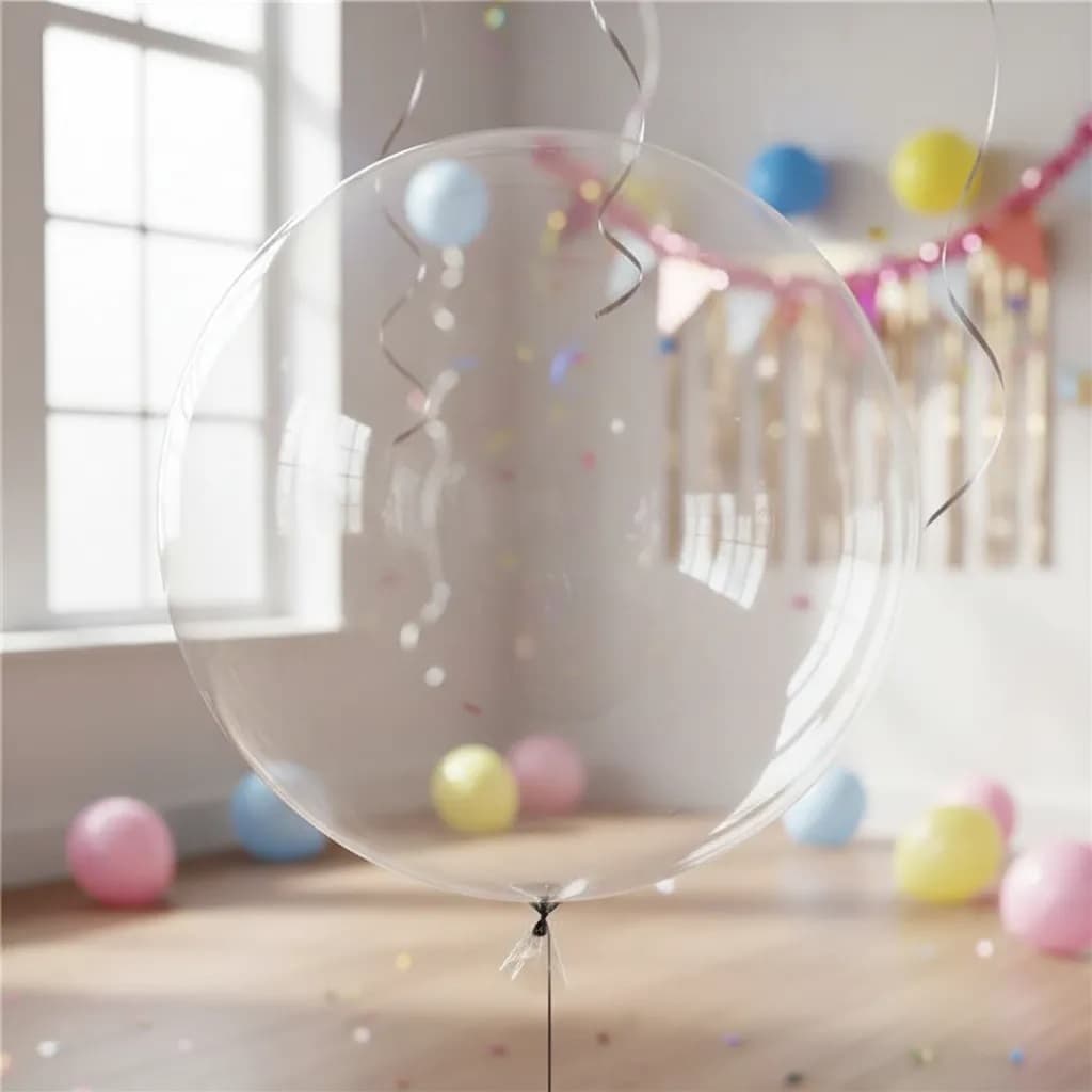 10 Balão Bubble Cristal Transparente 24 Polegadas 60cm Festas Decoração Enfeites