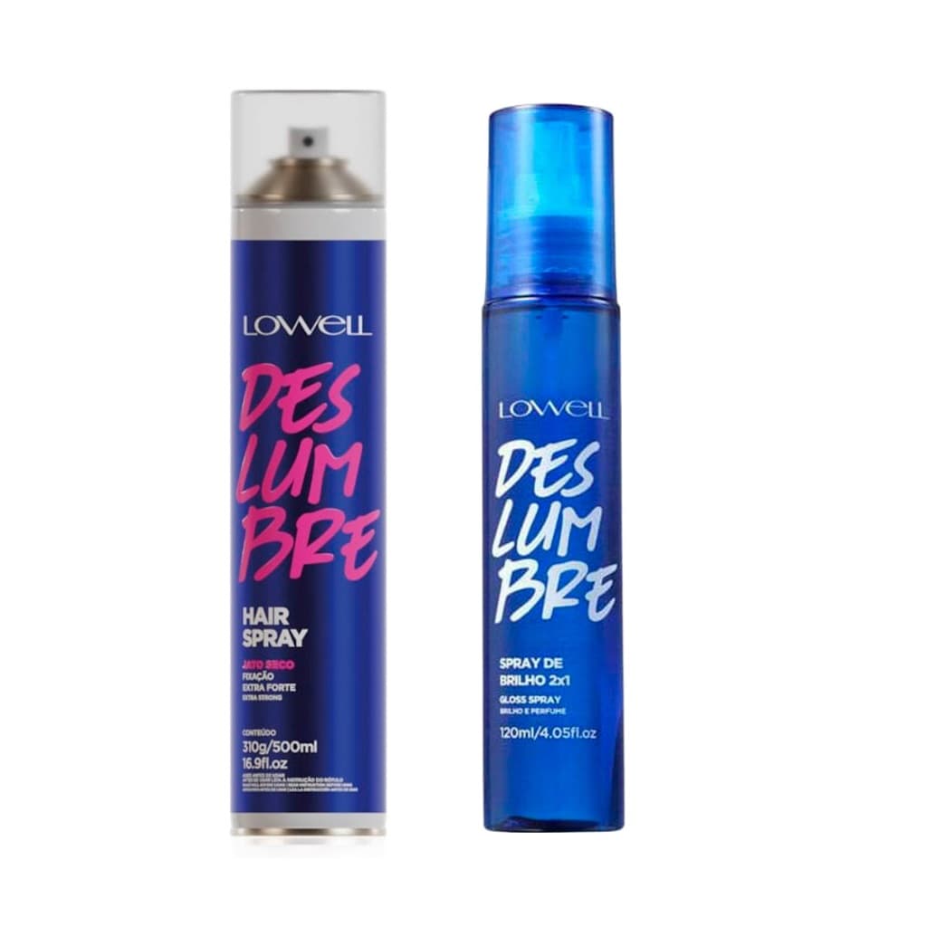 1076LW-Kit2 Hair Spray fixador+Spray Brilho cabelos lindos