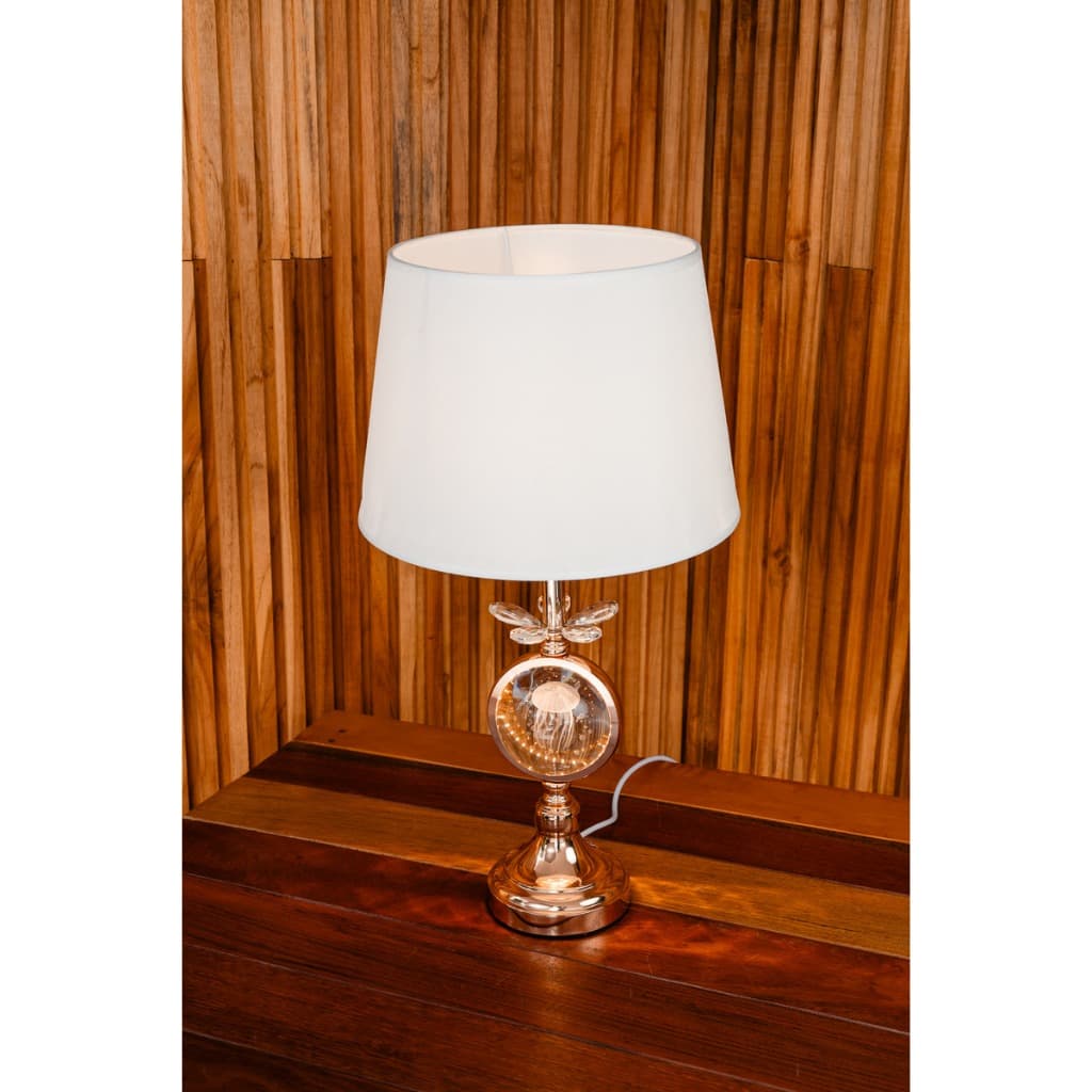 Abajur Led Design Água Viva Para Quarto, Sala E Escritório Água Viva Branco 127/220v