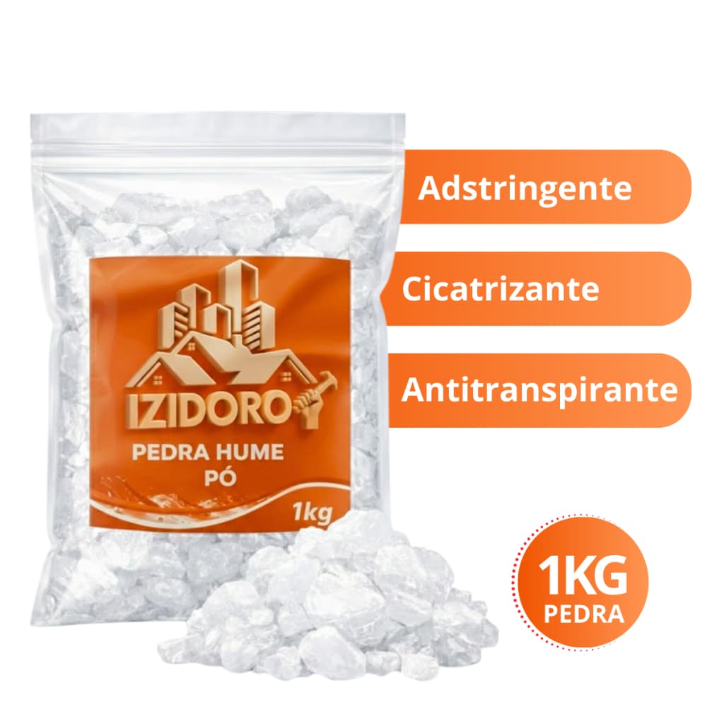 Pedra Hume Pedra Cristal 1 Kg alume De Potássio Desodorante Cicatrizante Unhas Natural