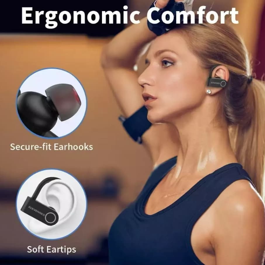Fone De Ouvido sem fio Bluetooth 5.3 Sport Orelhas Penduradas Esportes IPX5 A'GOLD FN-B21B
