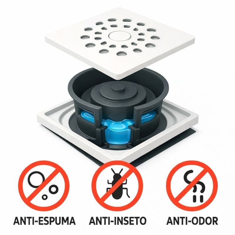 Adaptador Tira Mau Cheiro Ralos E Porta Grelhas 10cm