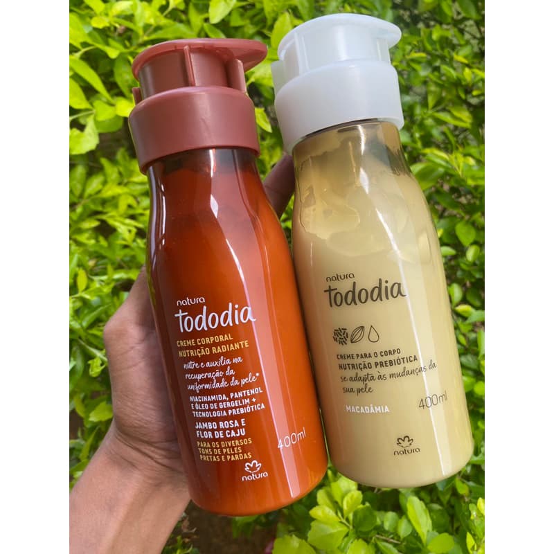 Combo hidratante Natura Tododia 400ml e Combo refil Natura Tododia 400ml