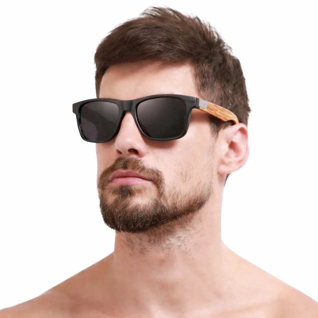 Óculos De Sol Masculino Haste Bambu Madeira