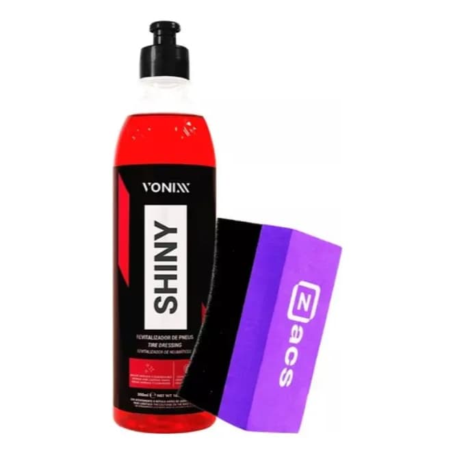 Kit Revitalizador Shiny 500ml Vonixx + Aplicador Zacs