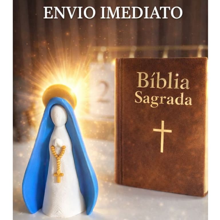 ✨ Imagem Escultura Minimalista Nossa Senhora Aparecida -  Decoração Religiosa ✨